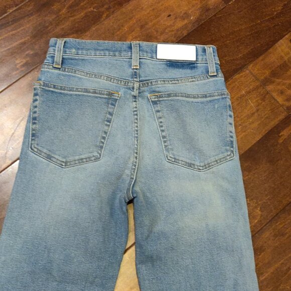Re/Done 70's Stove Pipe High Rise Button Fly Jeans SIZE 26 - Picture 7 of 8